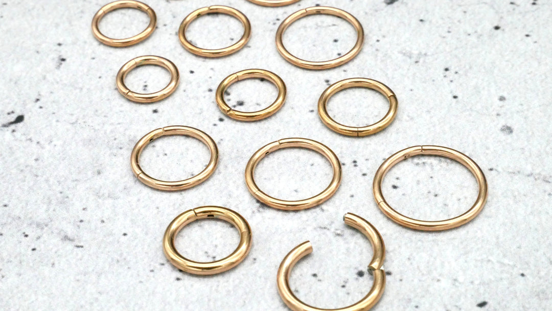 Rosegold Piercing Ring Chirurgenstahl - 1A/04