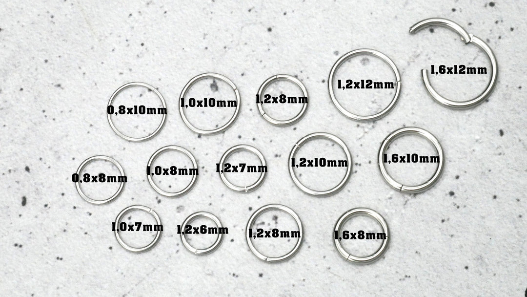 Silber Piercing Ring Chirurgenstahl - 1A/02