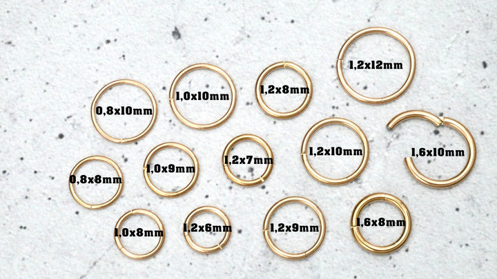 Rosegold Piercing Ring Chirurgenstahl - 1A/04