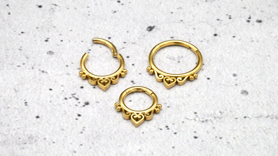 Piercing Ring Septum Chirurgenstahl 1,2mm 16g - 1A/07