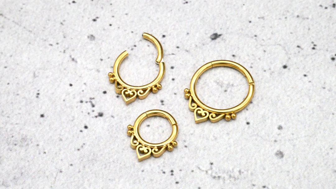 Piercing Ring Septum Chirurgenstahl 1,2mm 16g - 1A/07