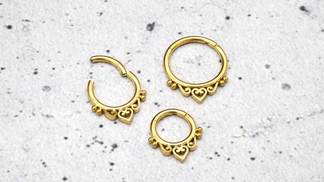 Piercing Ring Septum Chirurgenstahl 1,2mm 16g - 1A/07