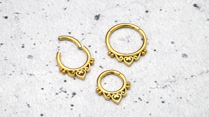 Piercing Ring Septum Chirurgenstahl 1,2mm 16g - 1A/07
