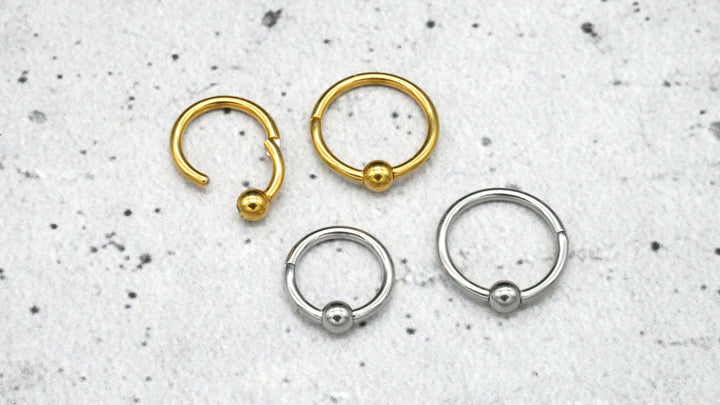 Piercing Ring Septum Chirurgenstahl 1,2mm 16g - 1A/10