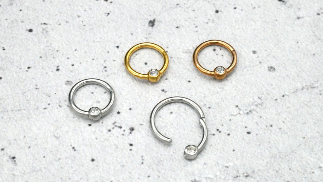 Piercing Ring Septum Chirurgenstahl 1,2mm 16g - 1A/10