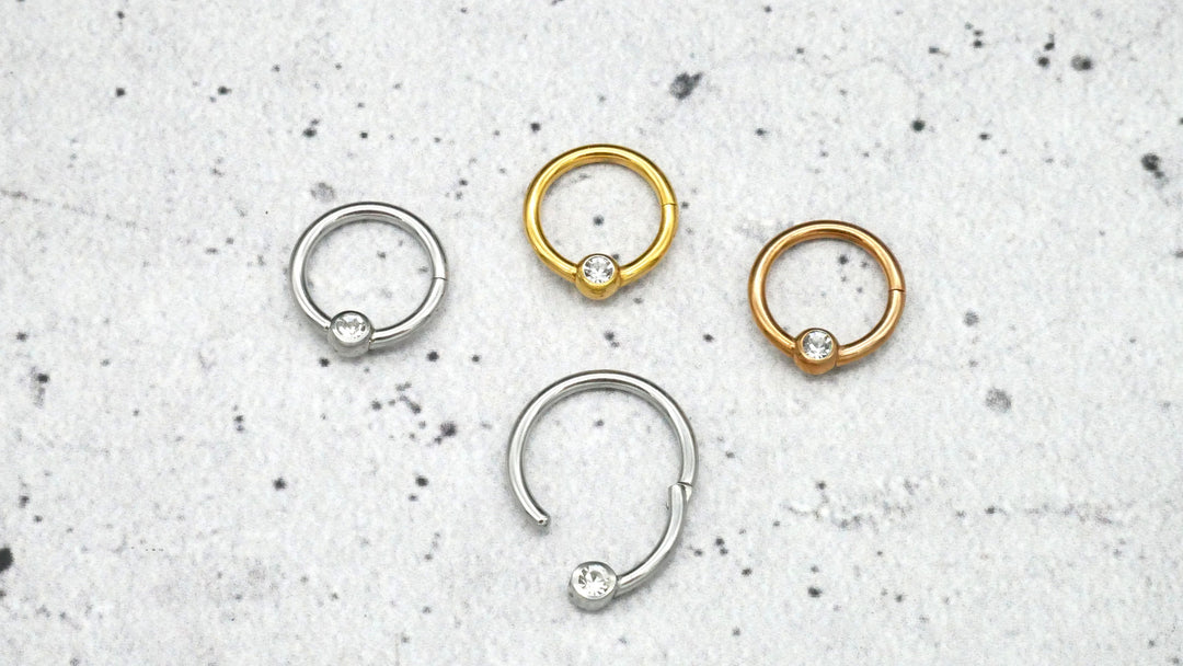 Piercing Ring Septum Chirurgenstahl 1,2mm 16g - 1A/10
