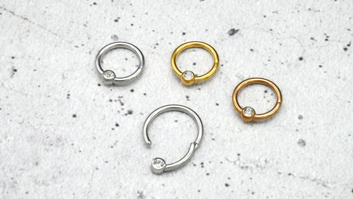 Piercing Ring Septum Chirurgenstahl 1,2mm 16g - 1A/10