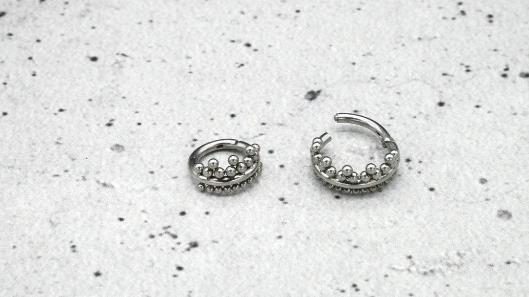 Piercing Ring Nostril Chirurgenstahl 1,2mm 16g - 1A/12