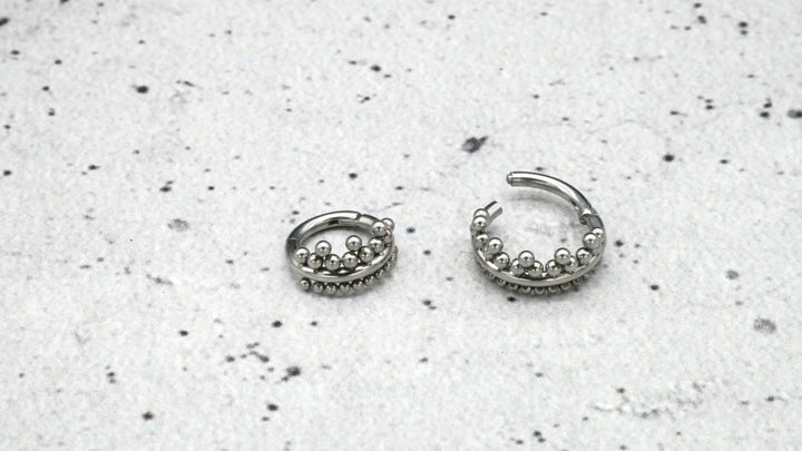 Piercing Ring Nostril Chirurgenstahl 1,2mm 16g - 1A/12