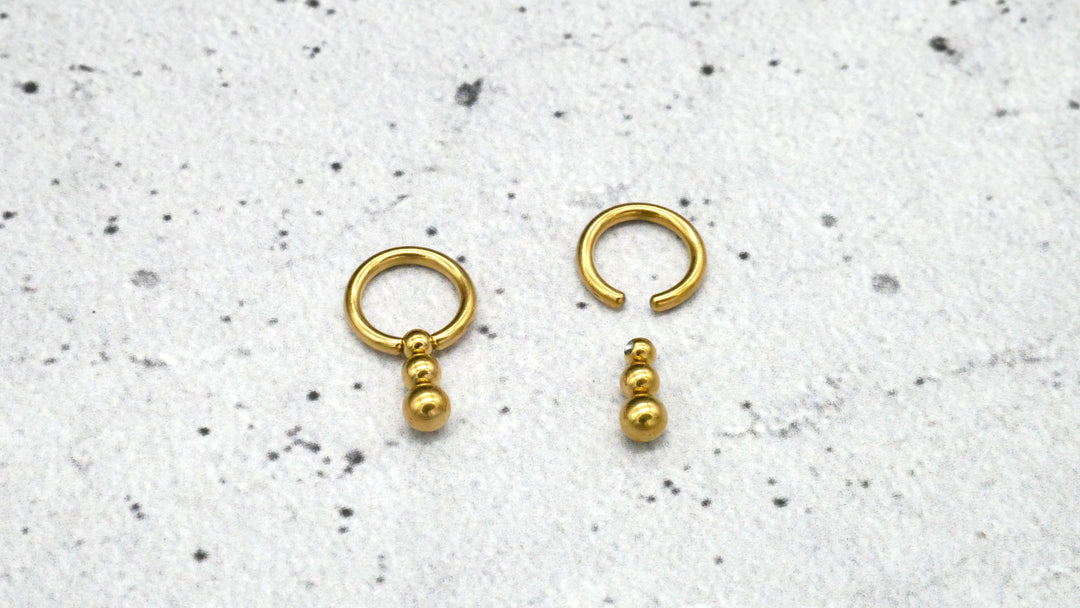 Ohrring/Piercing Chirurgenstahl - 1K/18