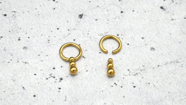 Ohrring/Piercing Chirurgenstahl - 1K/18