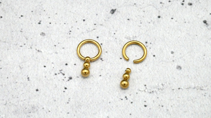 Ohrring/Piercing Chirurgenstahl - 1K/18