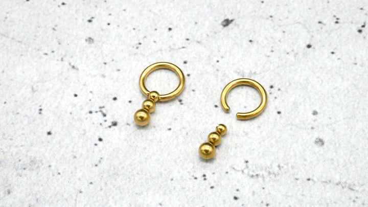 Ohrring/Piercing Chirurgenstahl - 1K/18