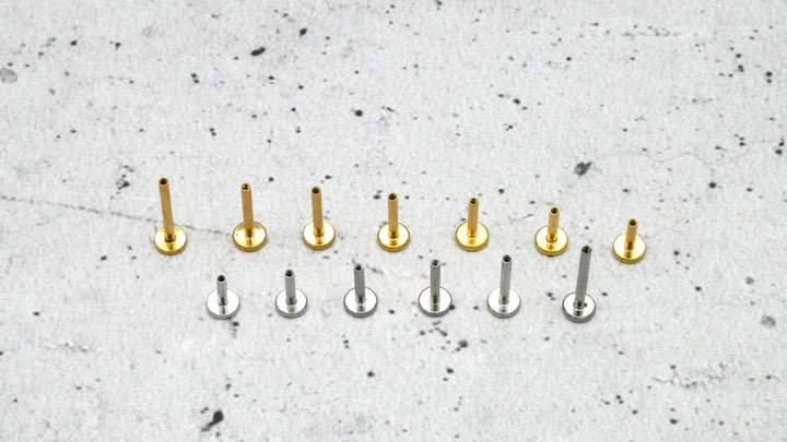 Austauschbare Stäbe für Labret / Medusa / Tragus / Helix TITAN mit Innengewinde - 1B/12