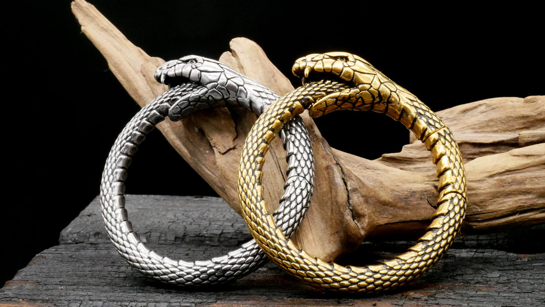 Paar Ohrgewichte Gold Silber 6mm - EE-1