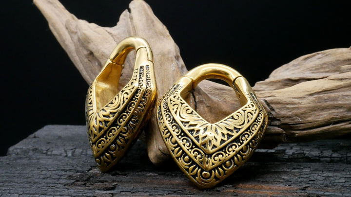 Paar Ohrgewichte Gold Silber 5mm - EE-2