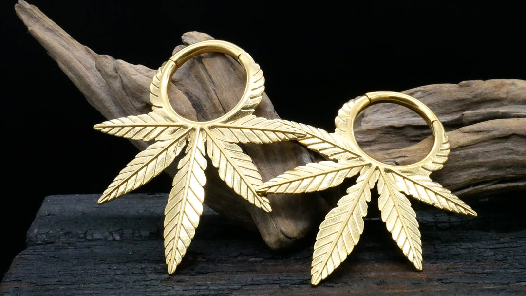 Paar Ohrgewichte Gold Silber 3mm - EE-2