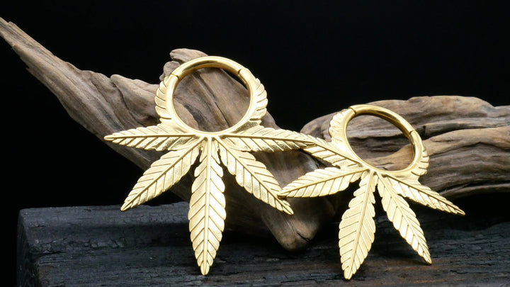 Paar Ohrgewichte Gold Silber 3mm - EE-2