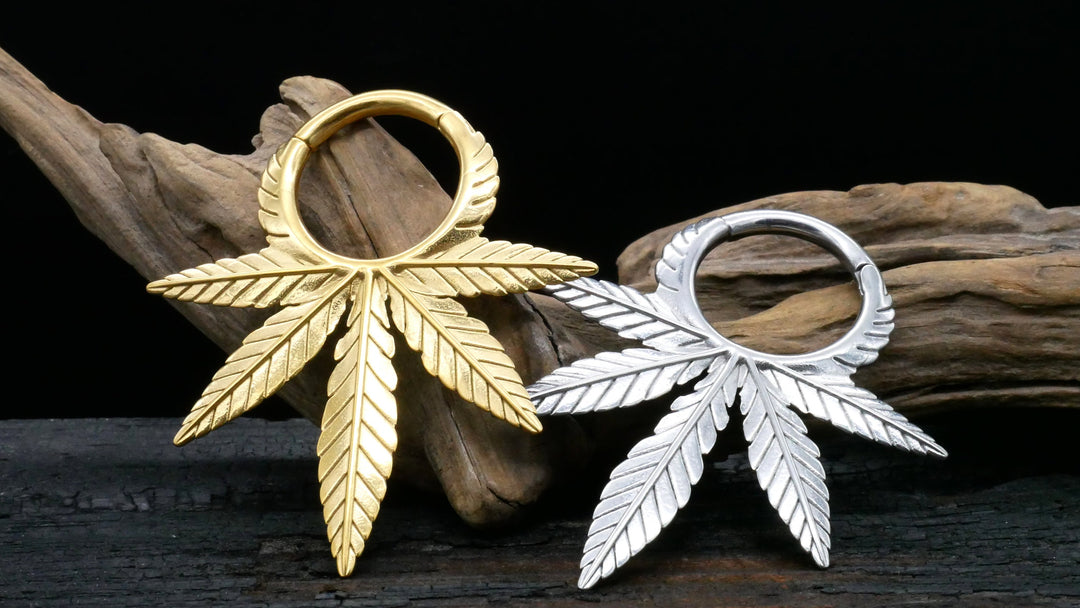 Paar Ohrgewichte Gold Silber 3mm - EE-2