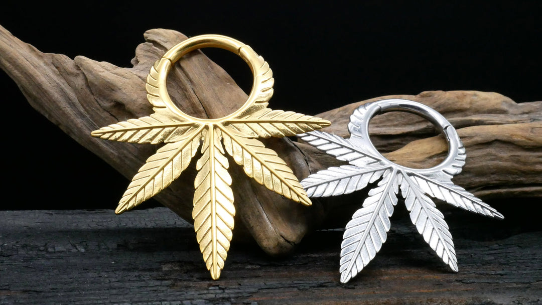 Paar Ohrgewichte Gold Silber 3mm - EE-2