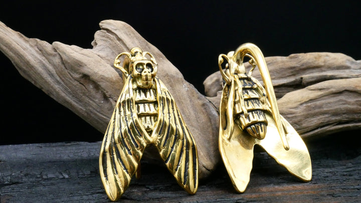 Paar Ohrgewichte Gold Silber 3mm - EE-3