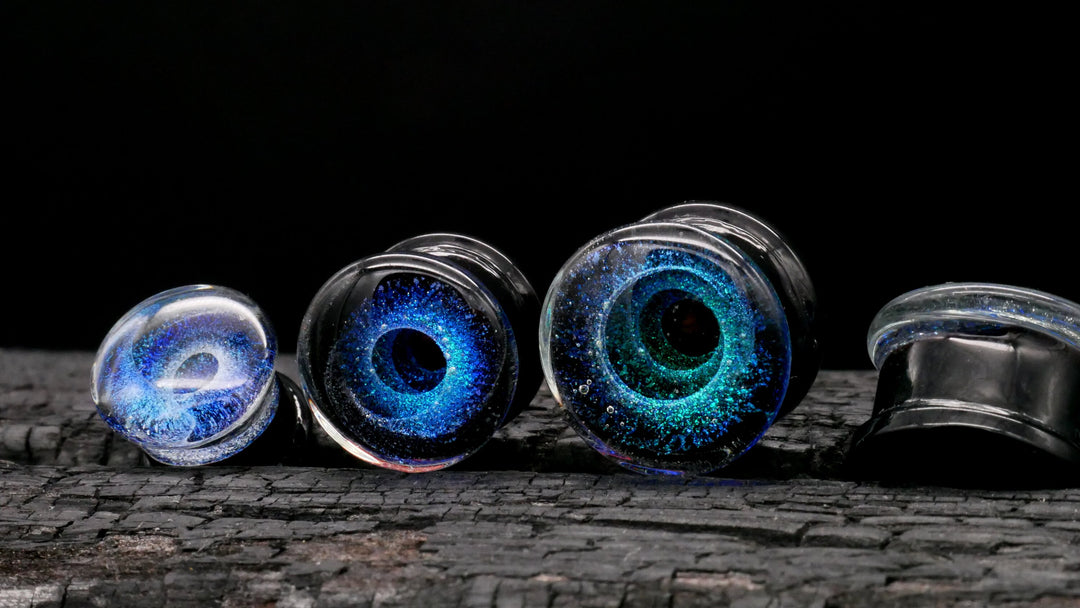 1x Plug aus Glas Universe 6-25mm - L4