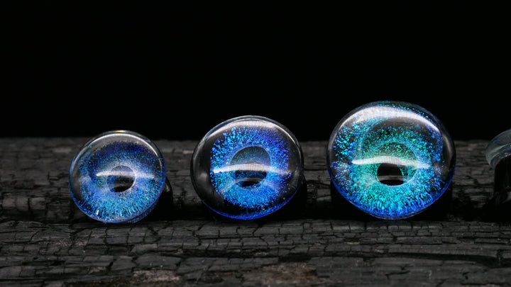 1x Plug aus Glas Universe 6-25mm - L4