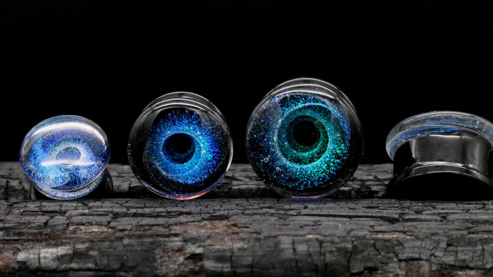 1x Plug aus Glas Universe 6-25mm - L4