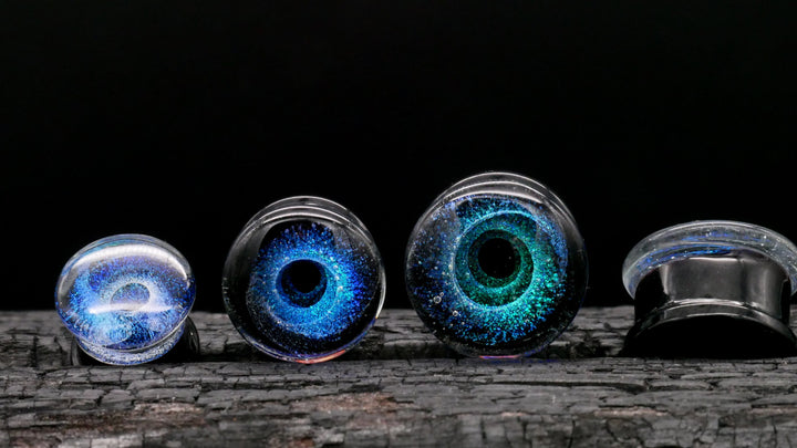 1x Plug aus Glas Universe 6-25mm - L4