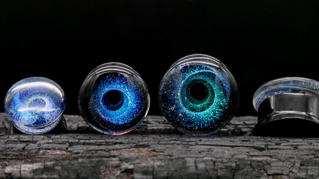 1x Plug aus Glas Universe 6-25mm - L4