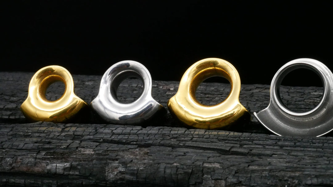 1x Tunnel Gold Silber 6-25mm - K2
