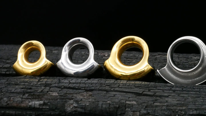 1x Tunnel Gold Silber 6-25mm - K2