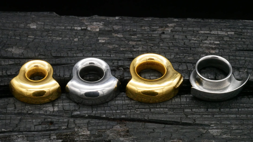 1x Tunnel Gold Silber 6-25mm - K2