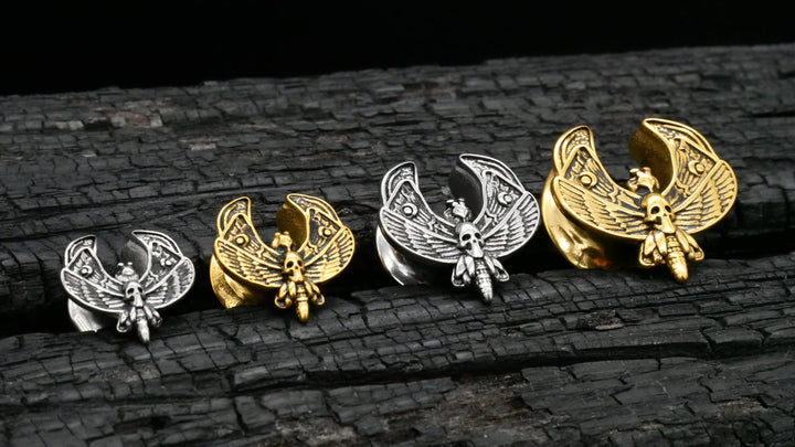 1x Saddle Plug Gold Silber 8-14mm - K3