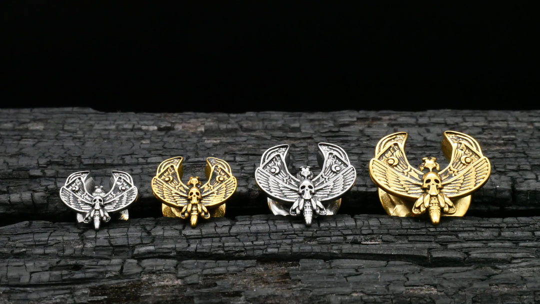 1x Saddle Plug Gold Silber 8-14mm - K3