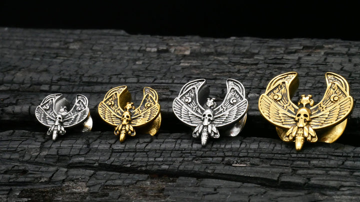 1x Saddle Plug Gold Silber 8-14mm - K3
