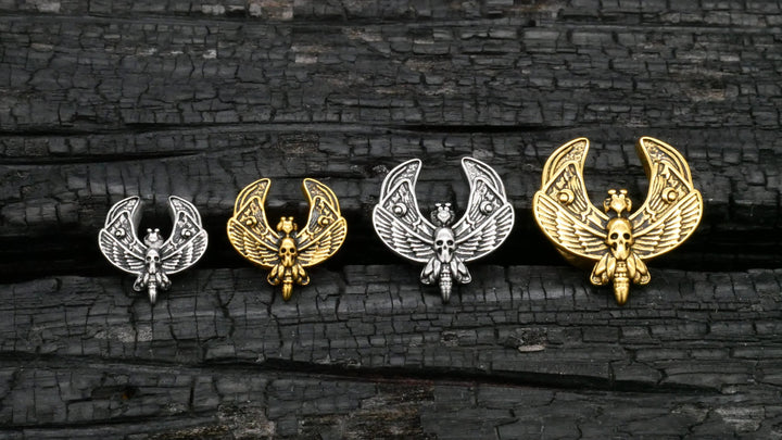 1x Saddle Plug Gold Silber 8-14mm - K3