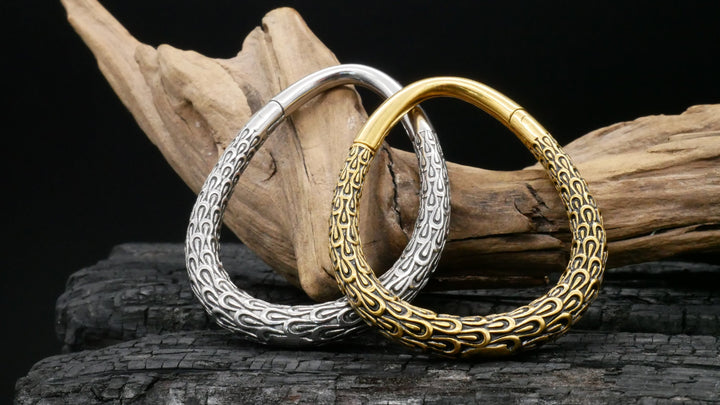 Paar Ohrgewichte Gold Silber 3mm - EE-1