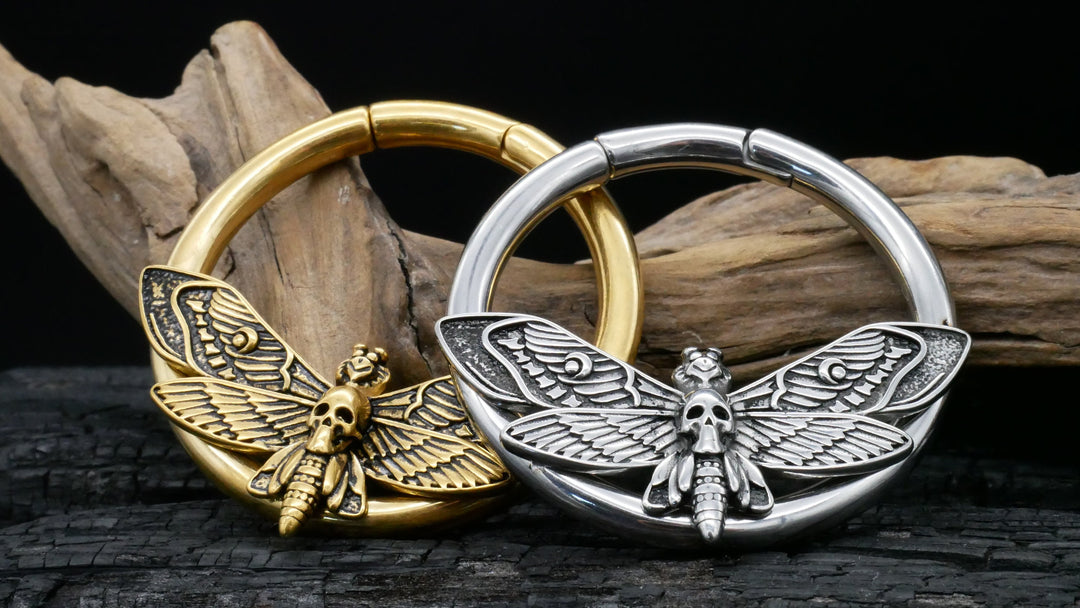 Paar Ohrgewichte Gold Silber 5mm - EE-1