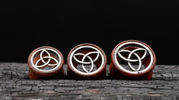 1x Plug/Tunnel Bambus/Messing 8-20mm - L5