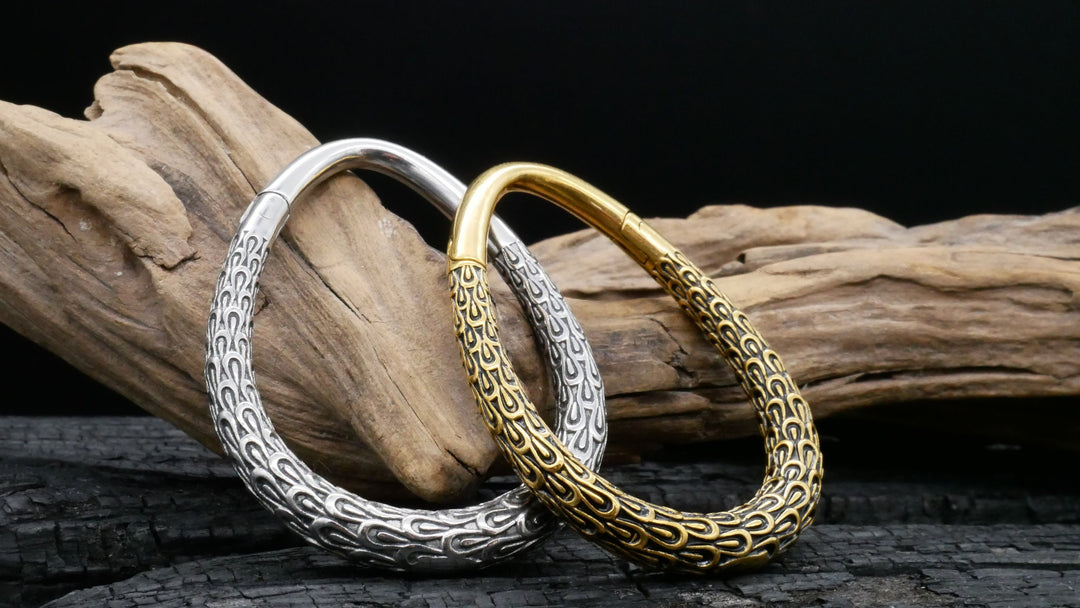 Paar Ohrgewichte Gold Silber 3mm - EE-1