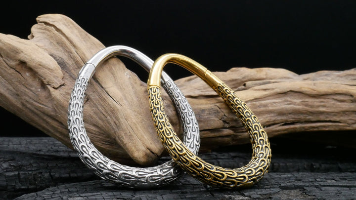 Paar Ohrgewichte Gold Silber 3mm - EE-1