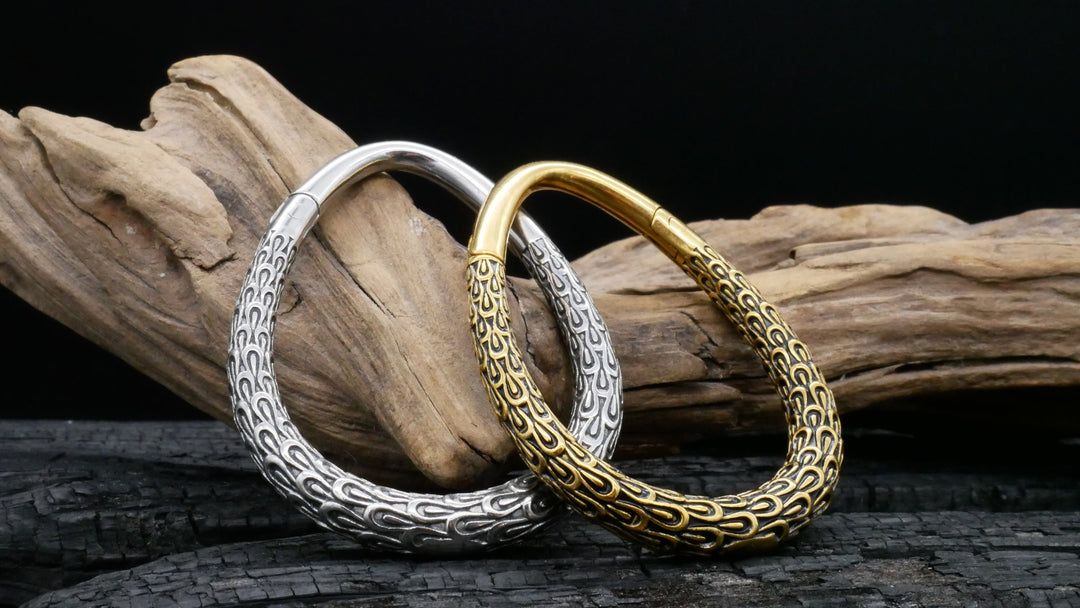 Paar Ohrgewichte Gold Silber 3mm - EE-1