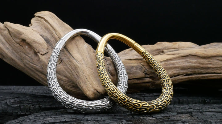 Paar Ohrgewichte Gold Silber 3mm - EE-1