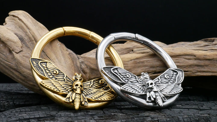 Paar Ohrgewichte Gold Silber 5mm - EE-1