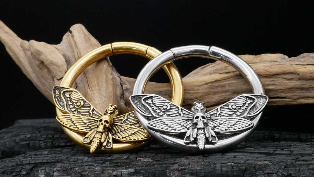 Paar Ohrgewichte Gold Silber 5mm - EE-1