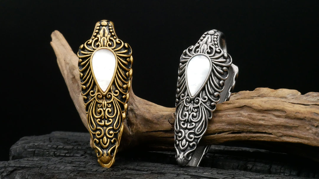 Paar Ohrgewichte Gold Silber 12mm - EE-1