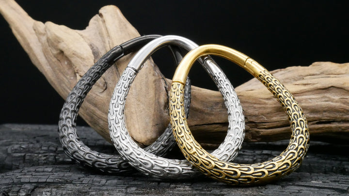 Paar Ohrgewichte Gold Silber 3mm - EE-1