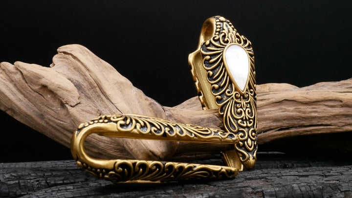 Paar Ohrgewichte Gold Silber 12mm - EE-1