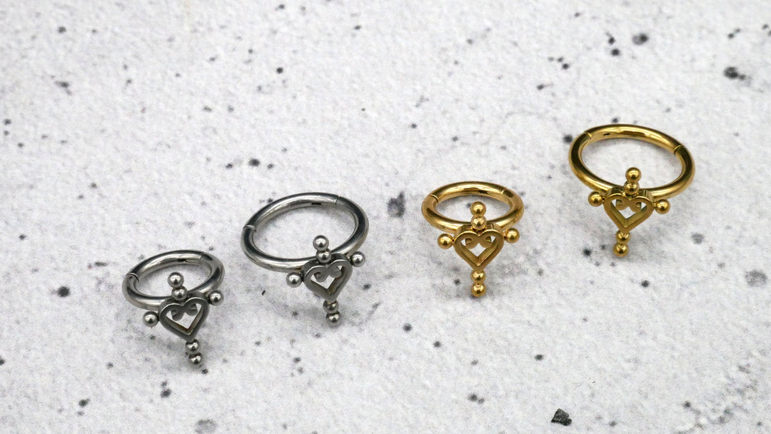 Piercing Nostril Helix Daith Ring - 1I/04